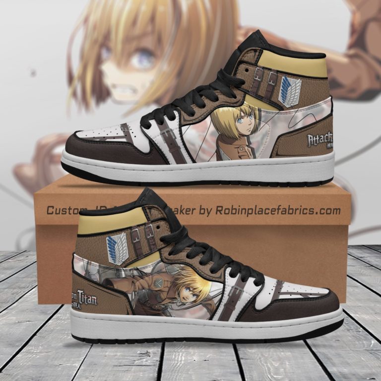 Armin Arlert JD Sneakers Custom Attack On Titan Anime Shoes