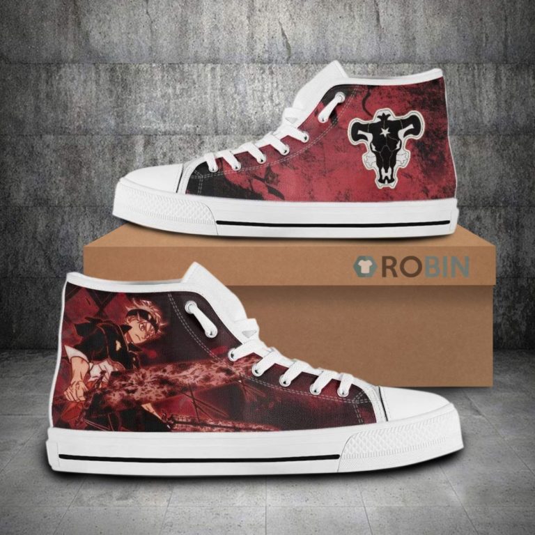 Asta Black Clover Anime Canvas High Top Shoes