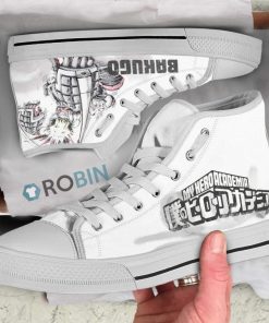 Bakugou My Hero Academia Anime Water Colors High Top Canvas Shoes