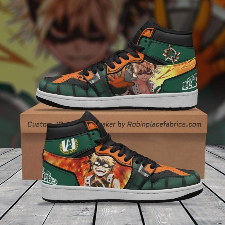 Bakugou Sneakers Custom My Hero Academia Anime Shoes