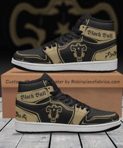 Black Bull JD Sneakers Custom Black Clover Anime Shoes Black Bull JD Sneakers Custom Black Clover Anime Shoes