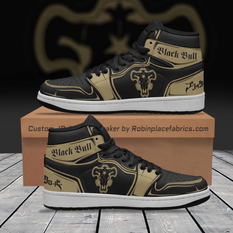 Black Bull JD Sneakers Custom Black Clover Anime Shoes