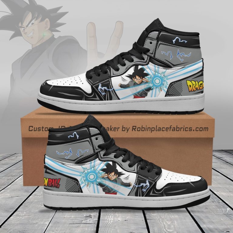 Black Goku Jordan 1 Sneakers Boots