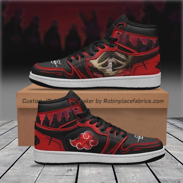 Black Zetsu Akatsuki JD Sneakers Custom Naruto Anime Shoes