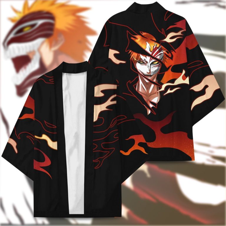 Bleach Ichigo Mask Kimono Cardigan