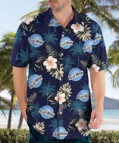Blue Moon Beer Aloha Shirt, Casual Button Up Shirt
