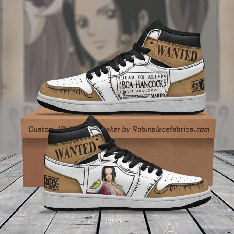 Boa Hancock Wanted JD Sneakers Custom One Piece Anime Shoes