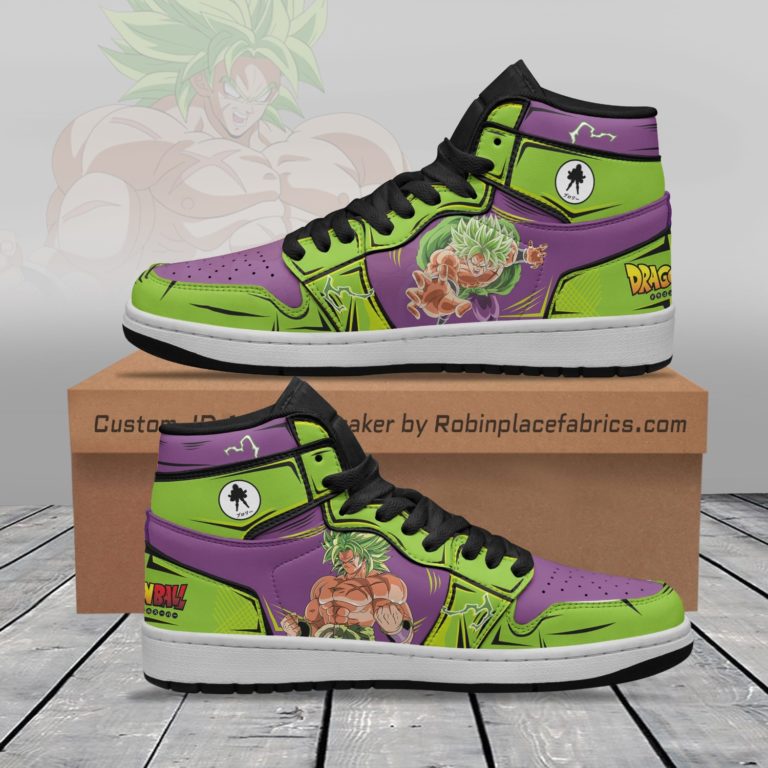 Broly Dragon Ball Custom JD 1 High Sneakers Boots