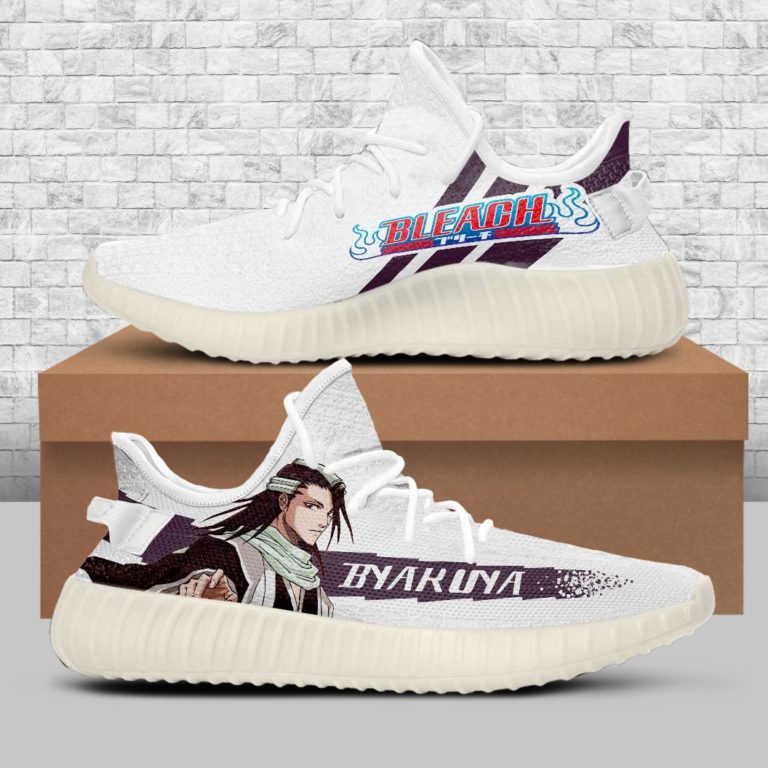 Byakuya Kuchiki Shoes Bleach Custom Yeezy Sneakers