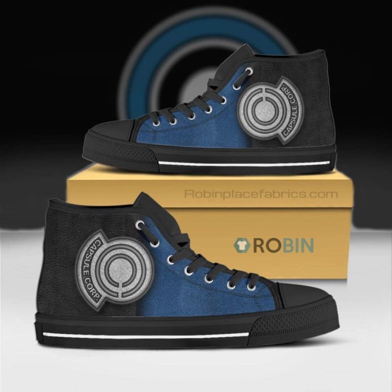 Capsule Corp Dragon Ball Anime Canvas High Top Shoes (Kid and Adult size available)