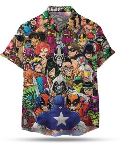 Captain America Rogues Aloha Shirt, Hawaiian Shirt