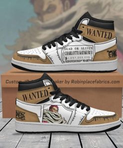 Charlotte Katakuri Wanted JD Sneakers Custom One Piece Anime Shoes