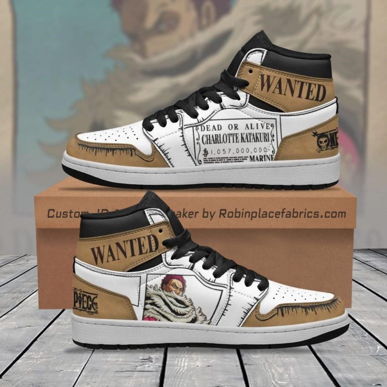 Charlotte Katakuri Wanted JD Sneakers Custom One Piece Anime Shoes