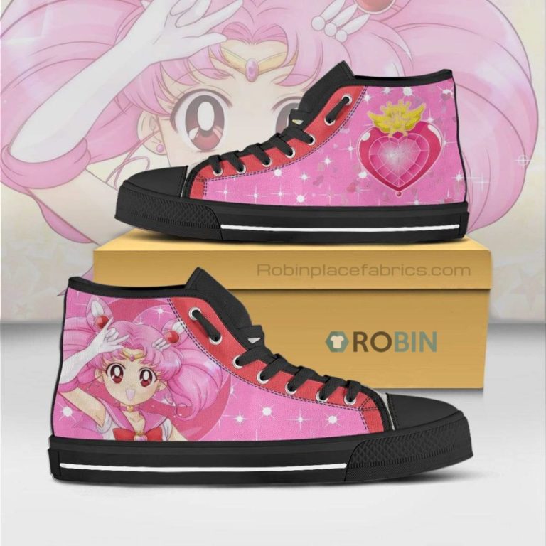 Chibiusa Tsukino Sailor Moon Anime Canvas High Top Shoes