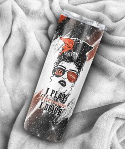 Girl With Cincinnati Bengals Custom Name Stainless Steel Skinny Tumbler Girl With Cincinnati Bengals Custom Name Stainless Steel Skinny Tumbler