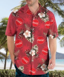 Coca Cola Aloha Shirt, Casual Button Up Shirt Coca Cola Aloha Shirt, Casual Button Up Shirt