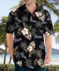 Coors Beer Aloha Shirt, Casual Button Up Shirt