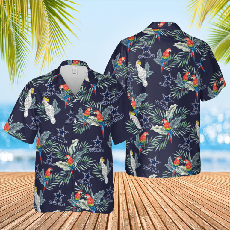 Dallas Cowboys Aloha Shirt, Casual Button Up Shirt
