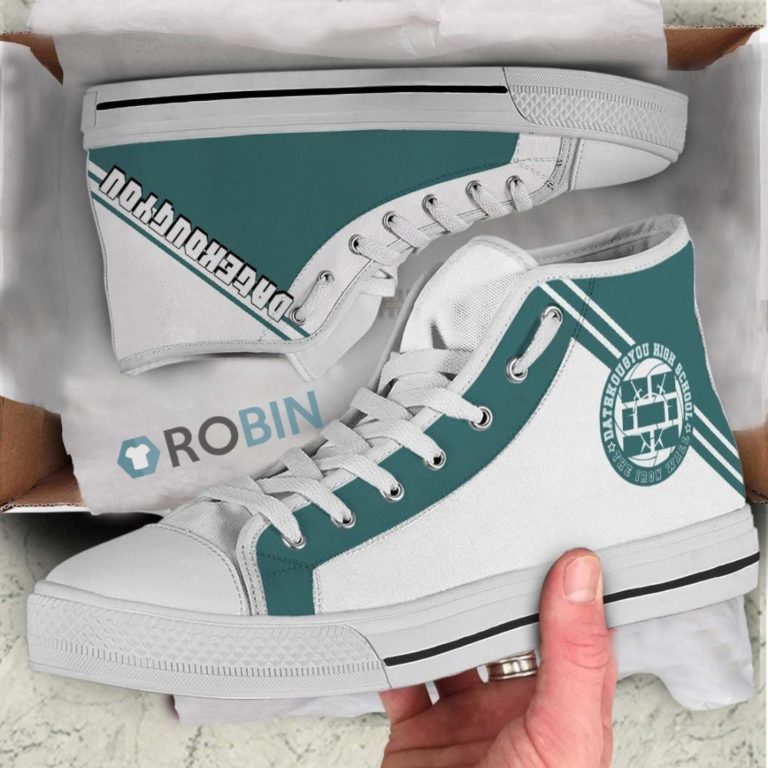 Date Tech High Haikyuu Anime High Top Canvas Shoes