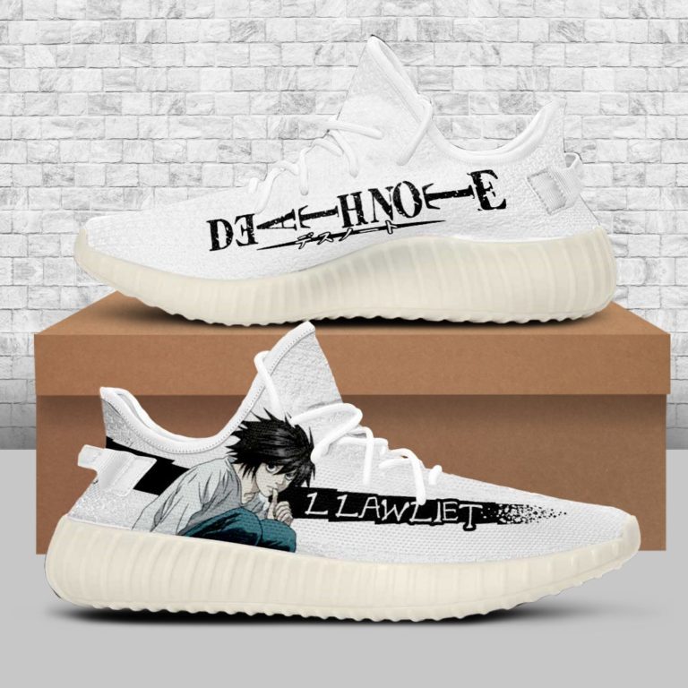 Death Note Shoes L Lawliet Custom Yeezy Sneakers