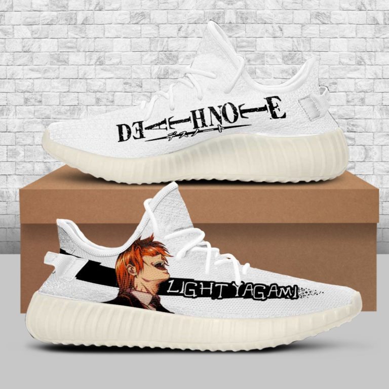 Death Note Shoes Light Yagami Custom Yeezy Sneakers