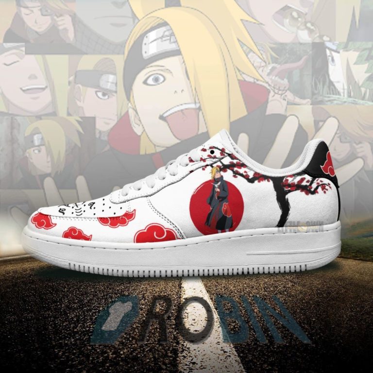 Deidara Akatsuki Air Force 1 Sneakers Custom Naruto Anime Shoes