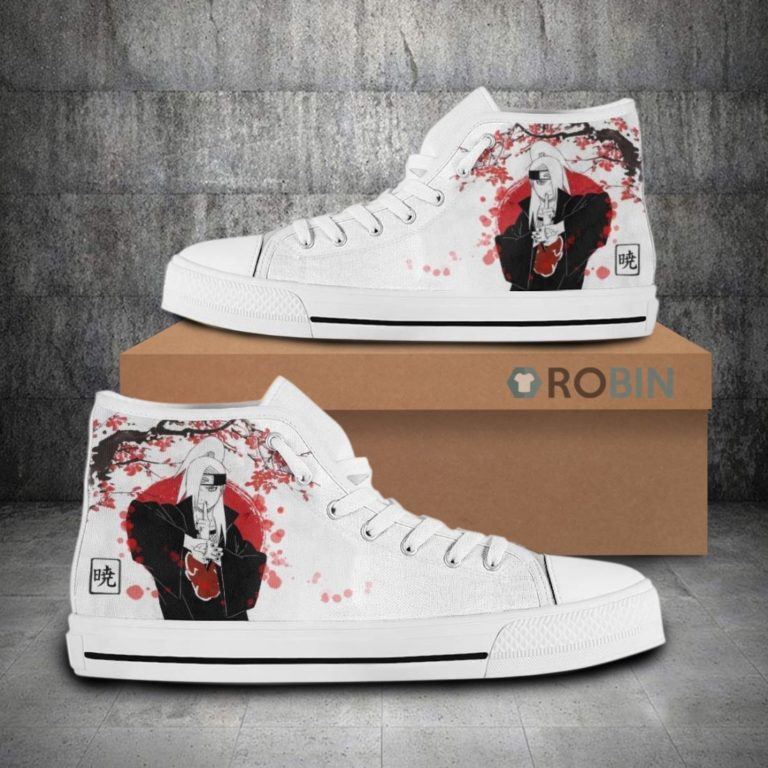 Deidara Akatsuki Naruto Anime High Top Canvas Shoes (Kid and Adult size available)