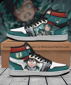 Deku X Ochako Uraraka Shoes My Hero Academia Jordans Anime Sneakers Deku X Ochako Uraraka Shoes My Hero Academia Jordans Anime Sneakers