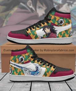 Demon Slayer Giyu Tomioka Air Jordan 1 Sneakers Boots Demon Slayer Giyu Tomioka Air Jordan 1 Sneakers Boots