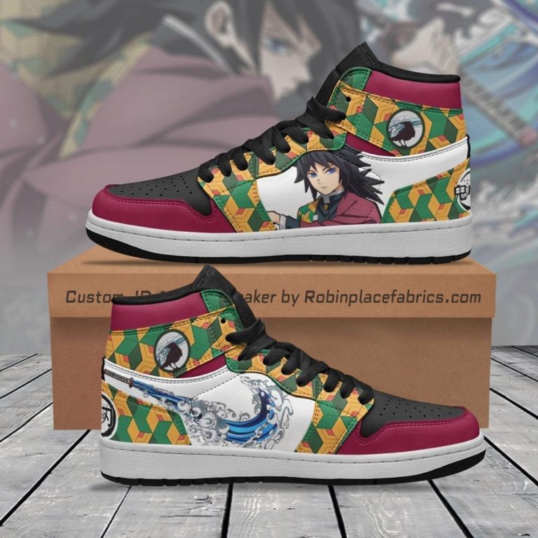 Demon Slayer Giyu Tomioka Air Jordan 1 Sneakers Boots