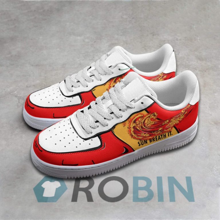 Demon Slayer Sun Breath It Air Force 1 Sneakers