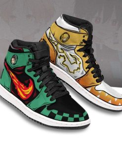 Demon Slayers Shoes Zenitsu X Tanjiro JD Anime Sneakers Demon Slayers Shoes Zenitsu X Tanjiro JD Anime Sneakers