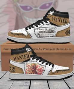 Donquixote Doflamingo Wanted JD Sneakers Custom One Piece Anime Shoes