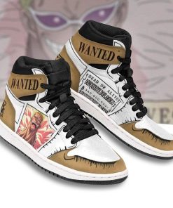 Donquixote Doflamingo Wanted JD Sneakers Custom One Piece Anime Shoes Donquixote Doflamingo Wanted JD Sneakers Custom One Piece Anime Shoes