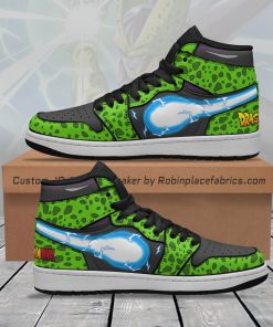 Dragon Ball Cell 3d Printed Jordan 1 High Sneakers
