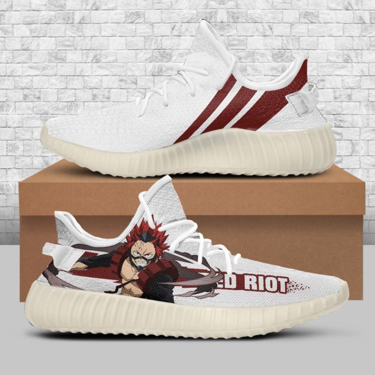 Eijiro Kirishima Shoes Red Riot My Hero Academia Yeezy Sneakers