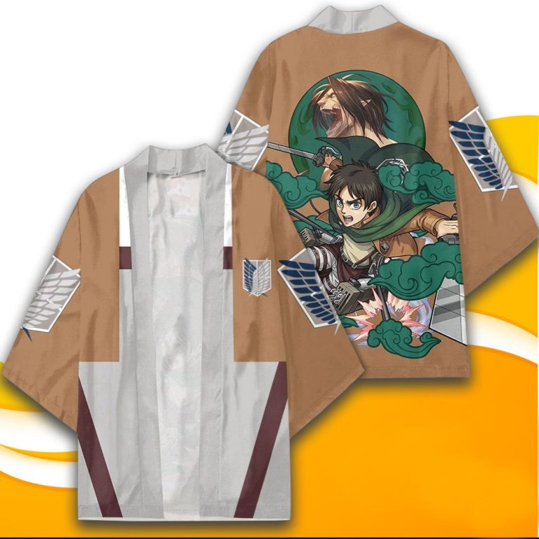 Eren Titan Attack On Titan All Over Print Kimono