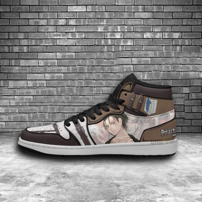 Eren Yeager JD Sneakers Custom Attack On Titan Anime Shoes