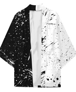 Five-Leaf Black Clover All Over Print Kimono Five-Leaf Black Clover All Over Print Kimono