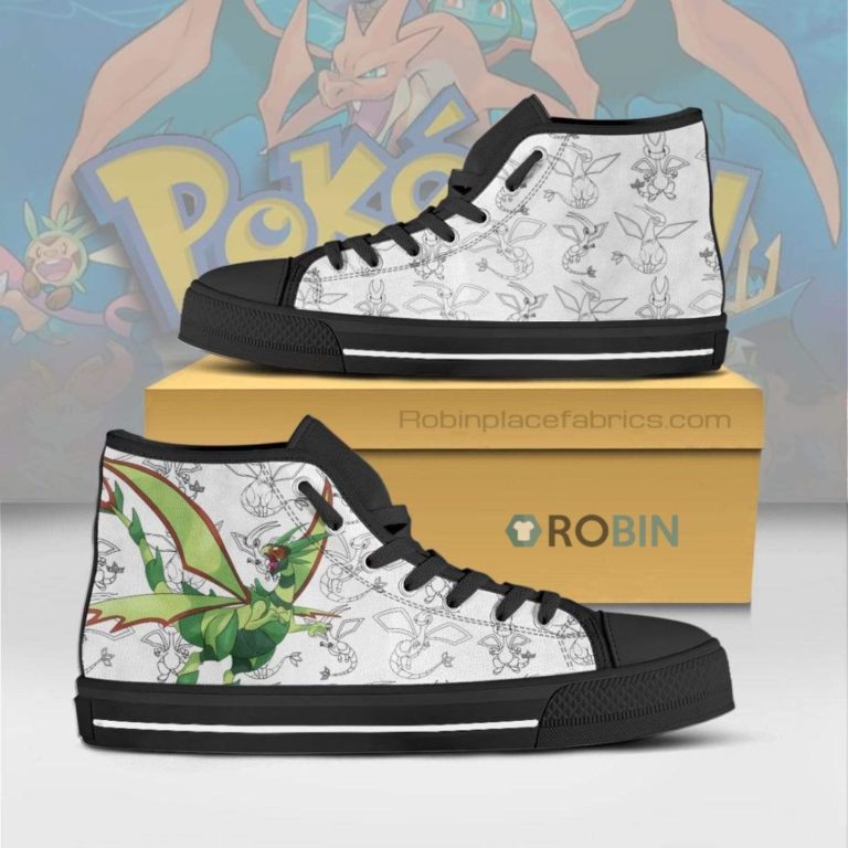 Flygon Pokemon Anime Canvas High Top Shoes
