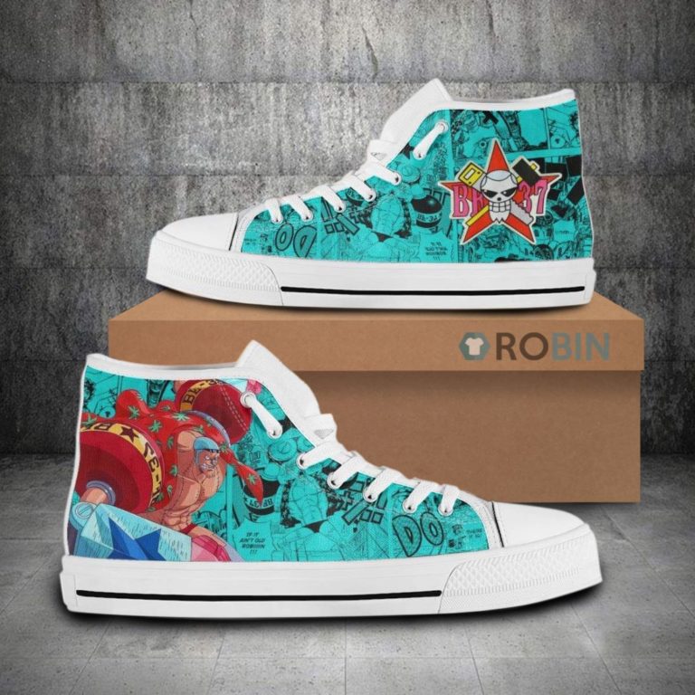 Franky One Piece Anime Canvas High Top Shoes