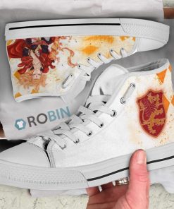 Fuegoleon Vermillion Black Clover Anime Canvas High Top Shoes