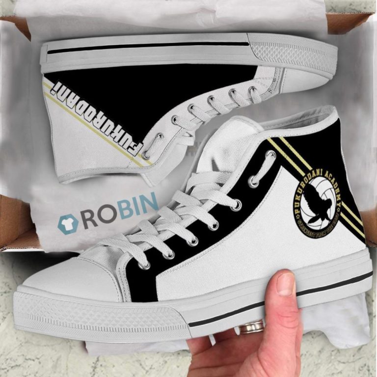 Fukurodani Academy Haikyuu Anime High Top Canvas Shoes