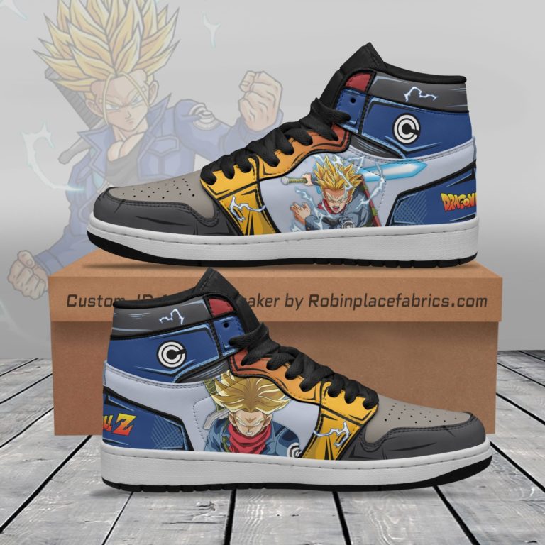 Future Trunks Custom JD 1 High Sneakers Boots