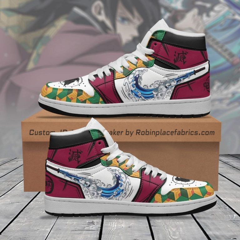 Giyu Tomioka Demon Slayer Jordan 1 High Shoes