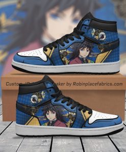 Giyu Tomioka Kimetsu No Yaiba Air Jordan 1 High Sneakers Giyu Tomioka Kimetsu No Yaiba Air Jordan 1 High Sneakers