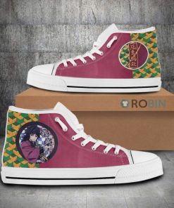 Giyuu Demon Slayer Anime Canvas High Top Shoes