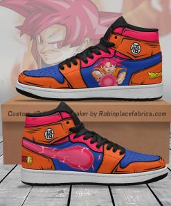 Goku Saiyan God Custom Jordan 1 Sneakers