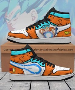 Goku Super Saiyan Blue JD Sneakers Custom Dragon Ball Anime Shoes