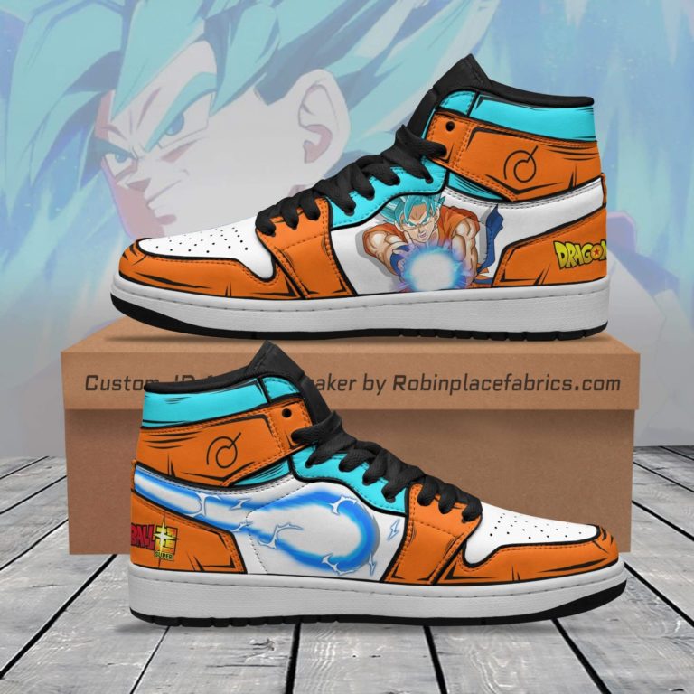 Goku Super Saiyan Blue JD Sneakers Custom Dragon Ball Anime Shoes